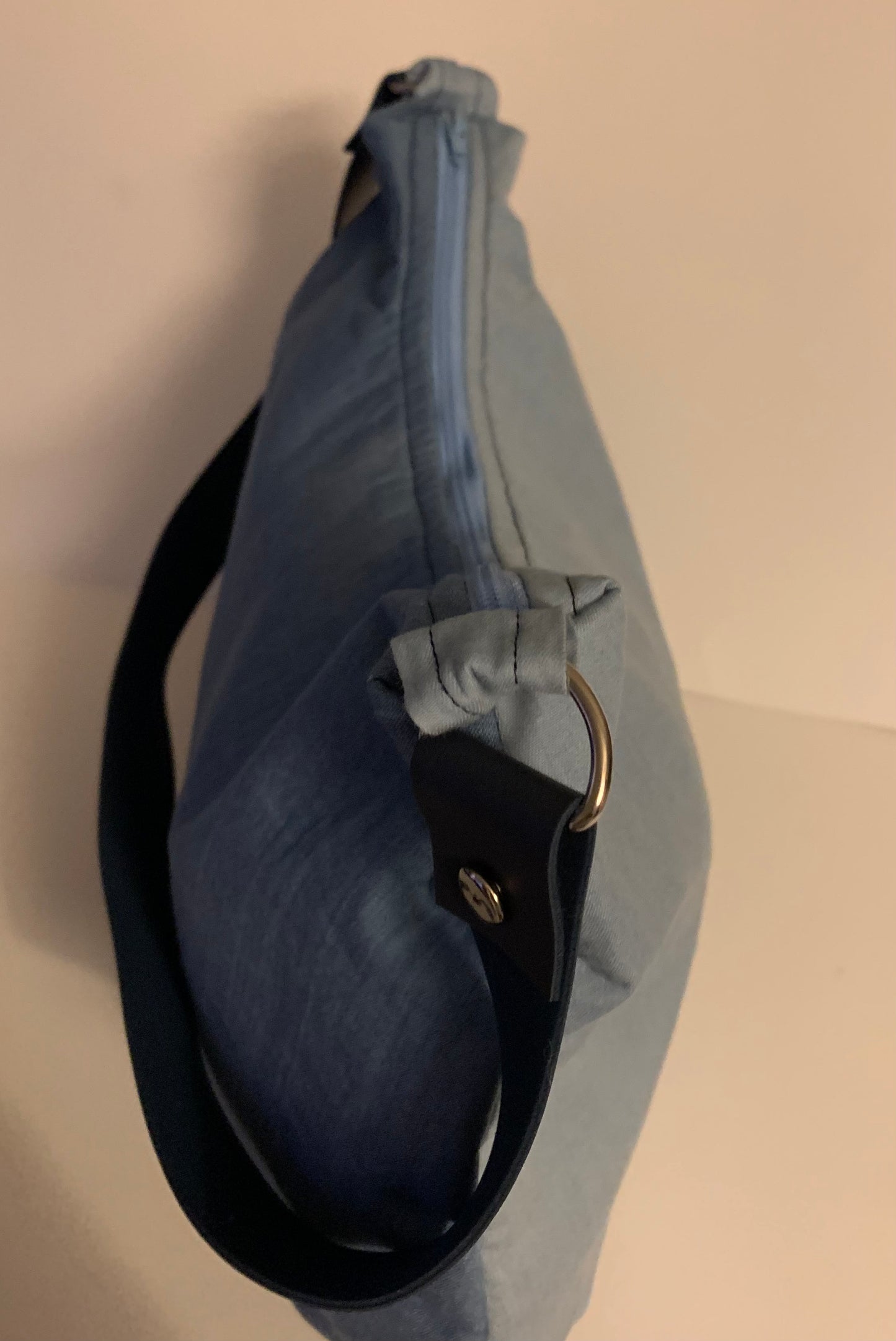 Denim Round Handbag - LW Designs