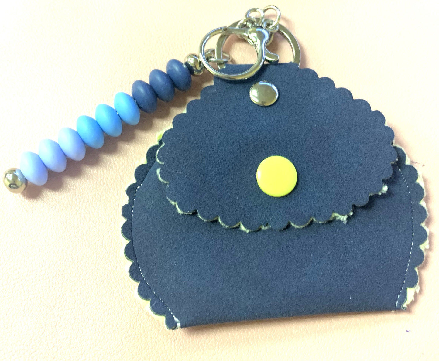 Beaded Keychain with Coin Purse - LW Designs