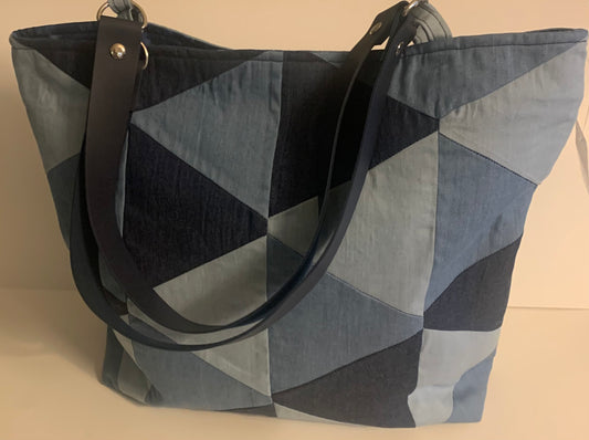 Blue Jean Handbag - LW Designs