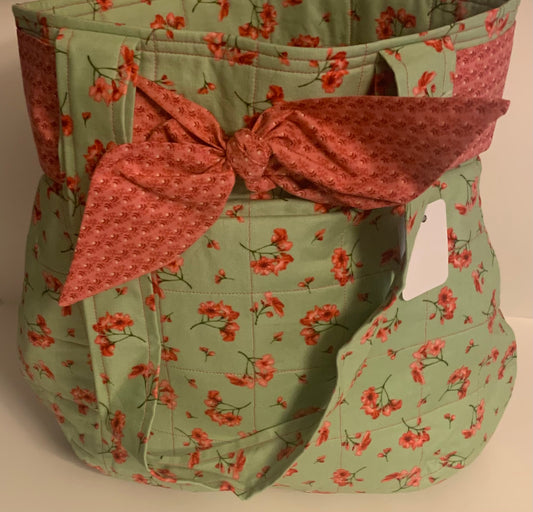Floral Bow Handbag - LW Designs