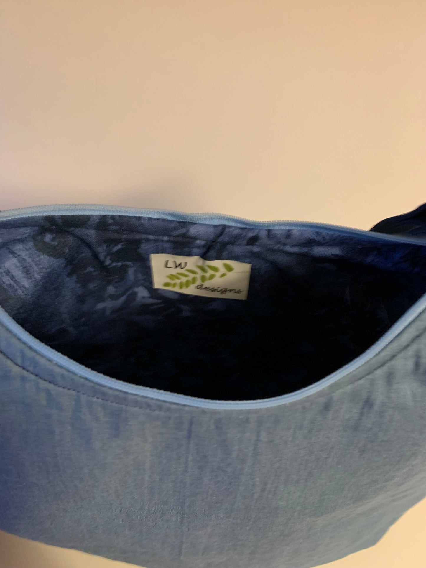 Denim  Round Handbag - LW Designs