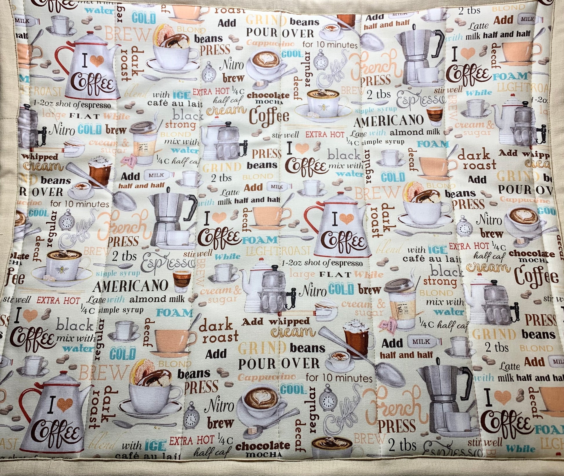 Quilted Oversized Hot Pads/Trivets - LW Designs