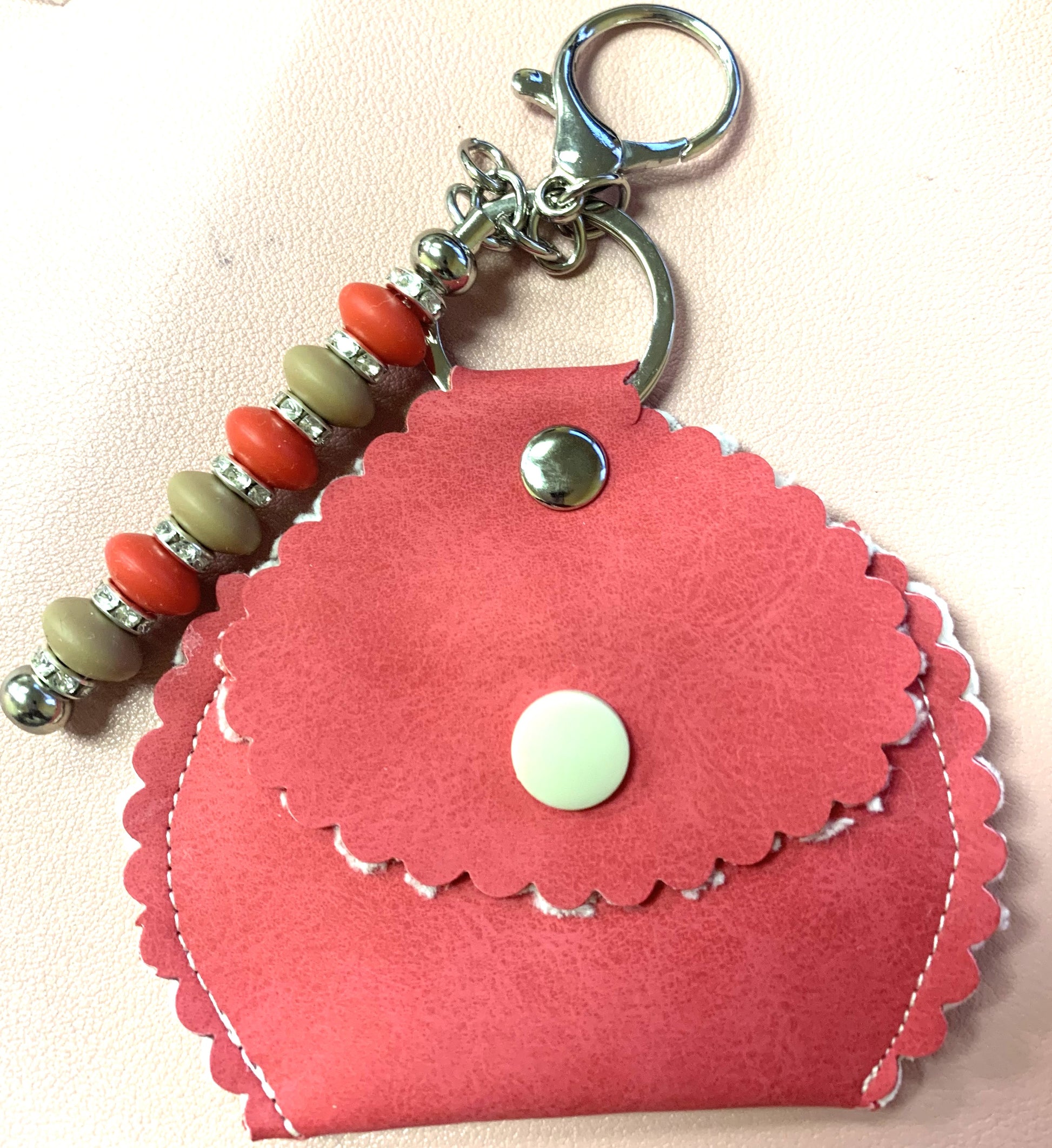 Beaded Keychain with Coin Purse - LW Designs