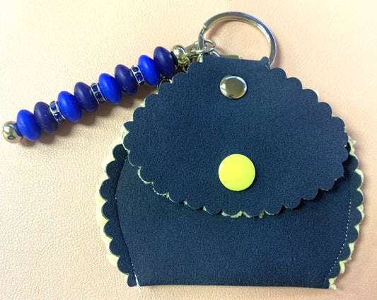Beaded Keychain with Coin Purse - LW Designs