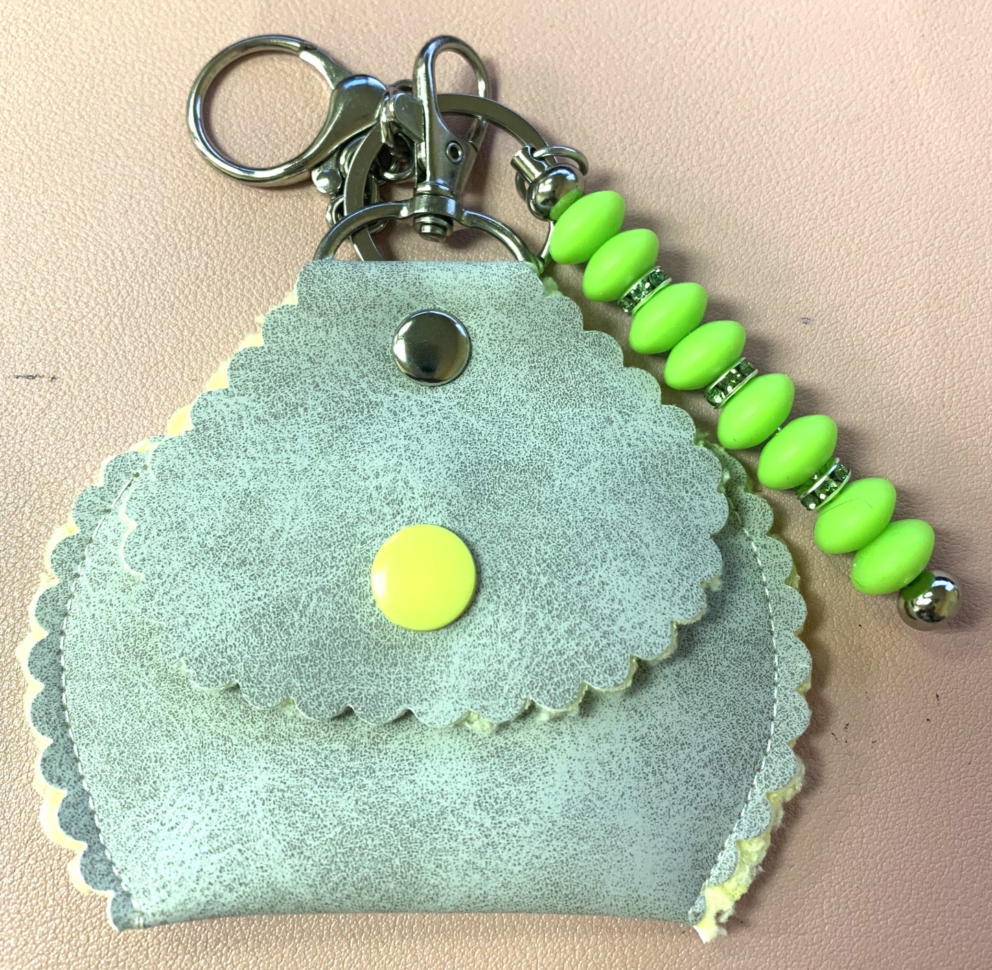 Beaded Keychain with Coin Purse - LW Designs