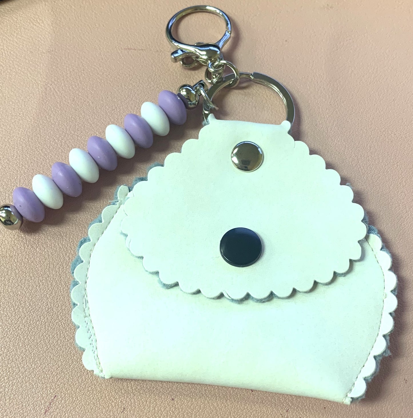 Beaded Keychain with Coin Purse - LW Designs