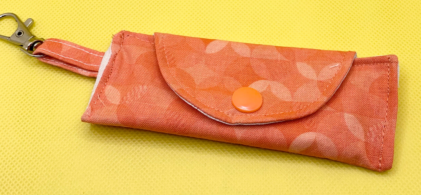LW Designs lip balm holder with a sleek, compact design, perfect for carrying chapstick conveniently.